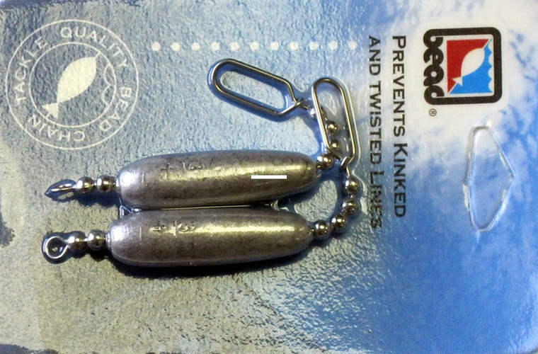 Bead Chain Cast/Troll Sinker - 3/4oz 2pk