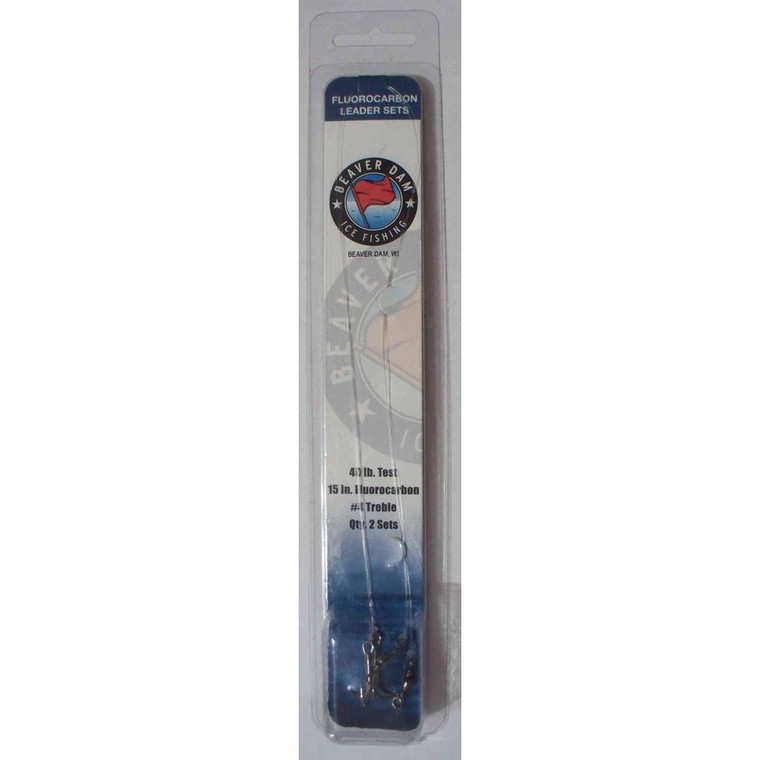 BeaverDam Fluoro Leader - 15'' - #4 - 40 lb