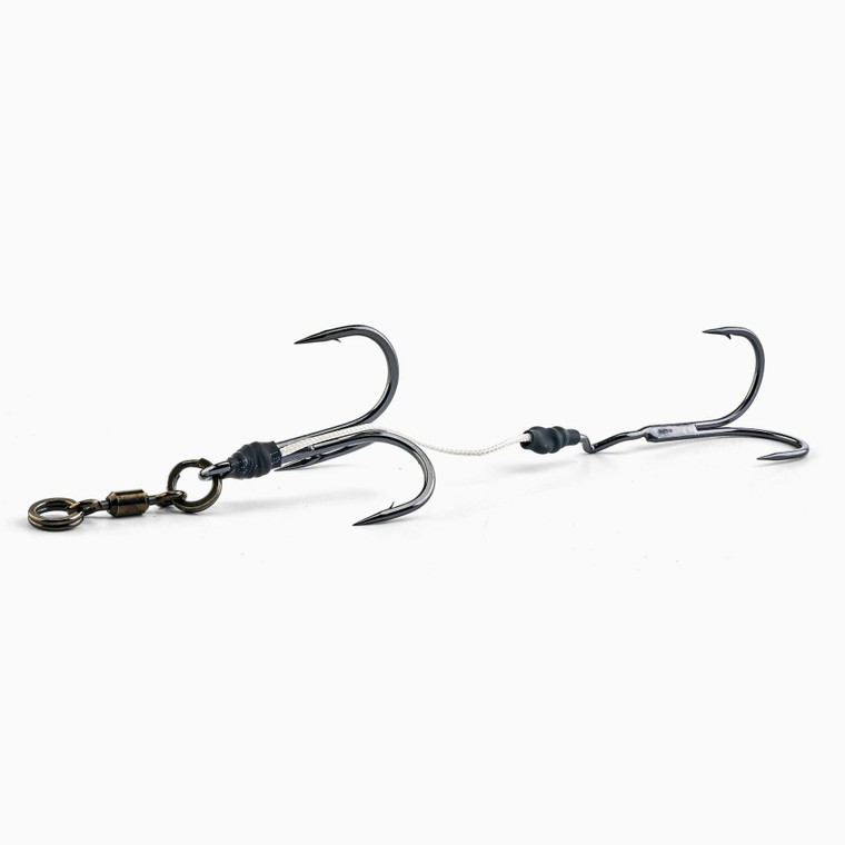 Berkley F19 ChopBlockHarness - 8'' Frt 2/0-Back 3/0 Blk Nkl