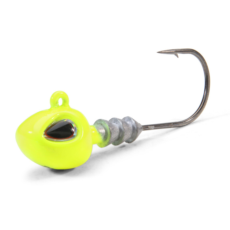 Berkley F19 Hybrid Jighead - 3/8oz 4/0 Chartreuse 4pk