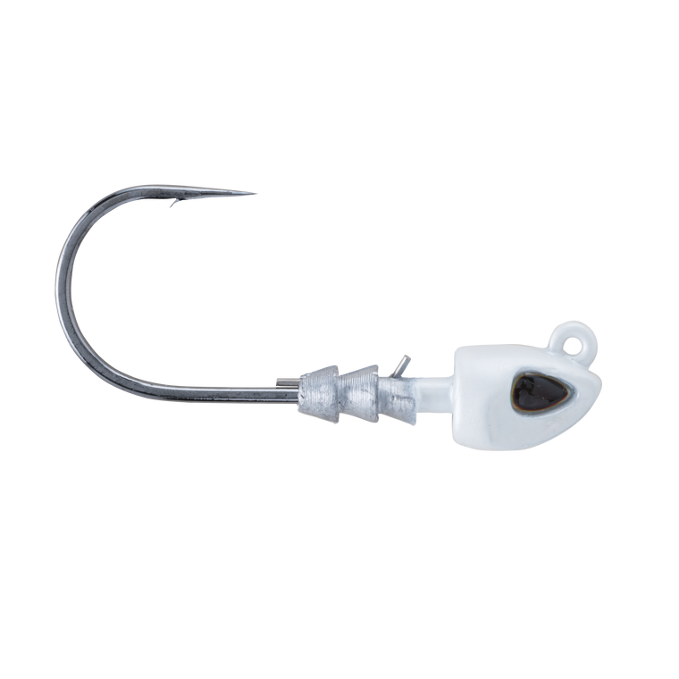 Berkley F19 Swimbait Jighead - 1/4oz 3/0 Pearl White 3pk