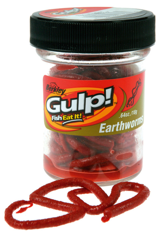 Berkley Gulp Earthworm - 4'' Red Wiggler 12pk