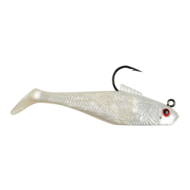 Berkley PB P-R Swim Shad - 2'' Pearl Red Eye 5pk