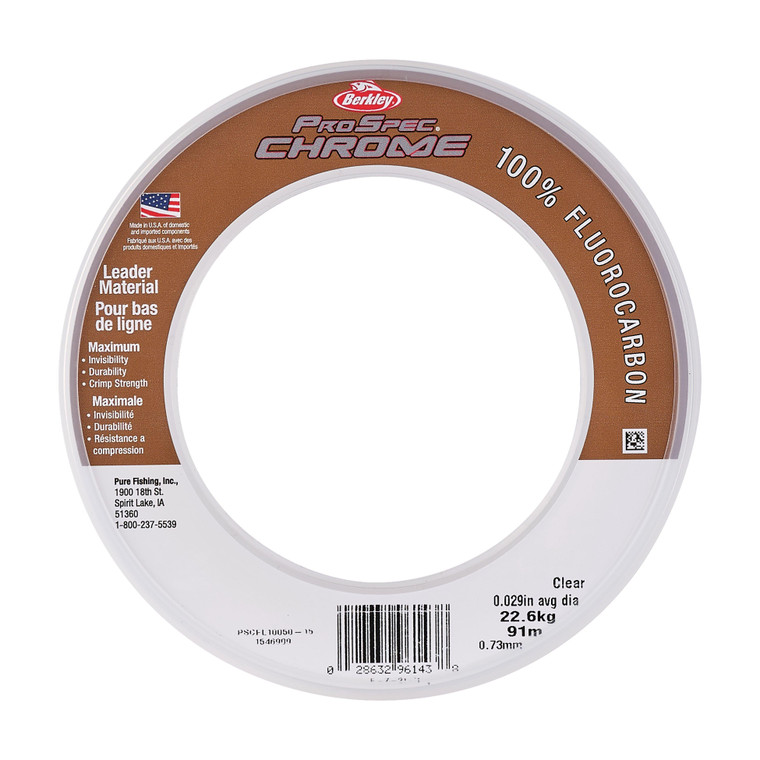 Berkley ProSpec Chrom Fl Ldr - 25 yd Clear 60 lb