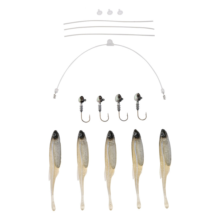Berkley Triple MinnowRig Kit - 5'' Blue Liner 13pk