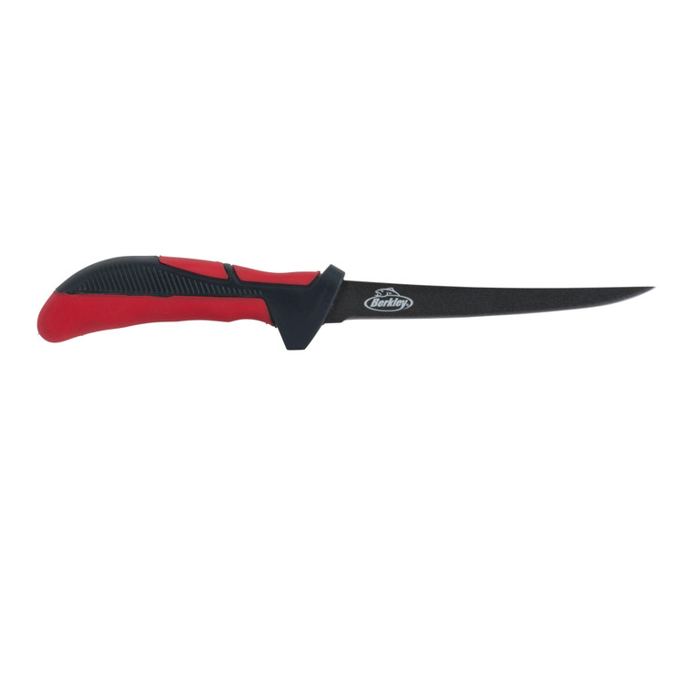 Berkley XCD Fillet Knife - 4'' Red/Gray/Black