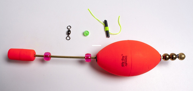 Betts Adj Depth Bobber - Oval 2.5'' Red 1pk