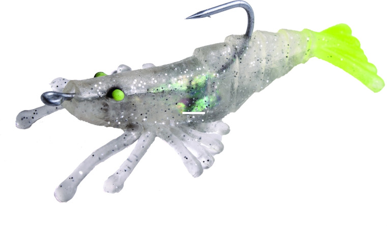 Betts BB PerfectSinkerShrimp - 1/4oz Clr Spk/Cht Tail 3pk