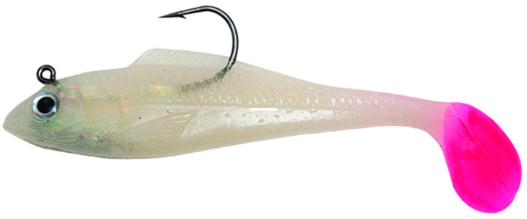 Betts Billy Bay Halo Shad - 1/4oz Glow/Pink Tail 3pk
