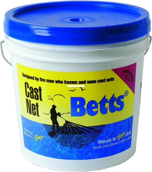 Betts Mullet Cast Net - Bucket - 12' x 1'' Mesh