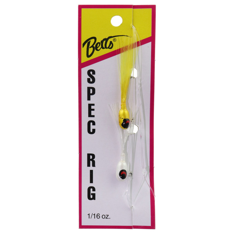 Betts Spec Rig - 1/8oz Yellow/White 2pk