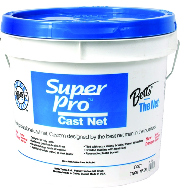 Betts SuperPro Bait Net - Bckt - 6' x 1/4'' Mesh
