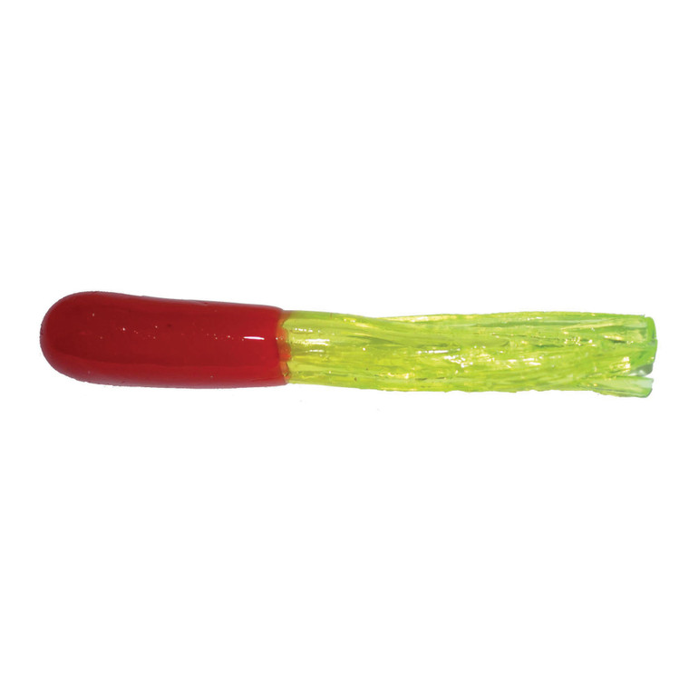 Big Bite Crappie Tube - 1.5'' Red/Chart 10pk