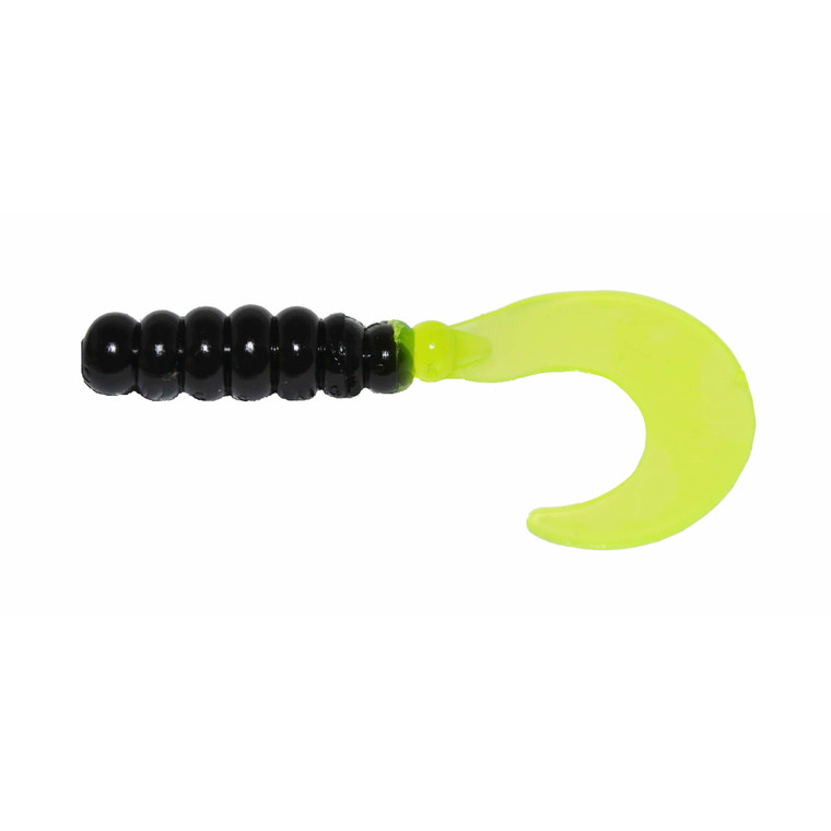 Big Bite Fat Grub - 2'' Black Chart 10pk