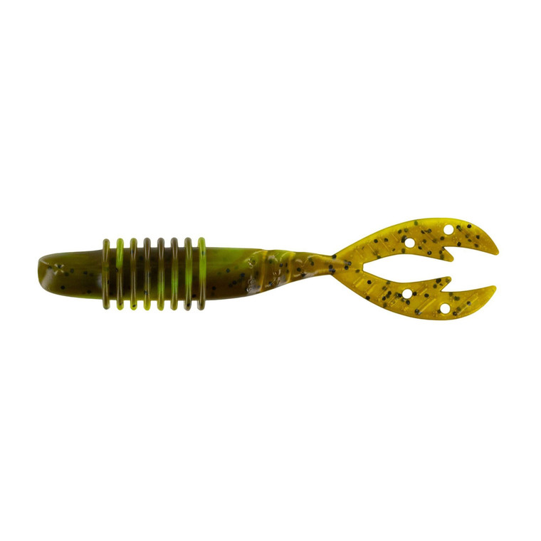 Big Bite Kamikaze Swimon - 3.75'' GP/Cht Swirl 7pk