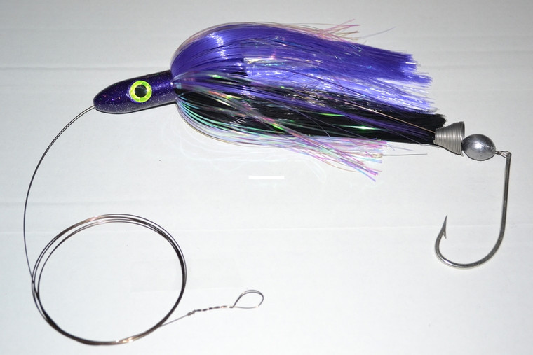 Blue Water Candy - JAG Rigged - 9/0 Purple/Black