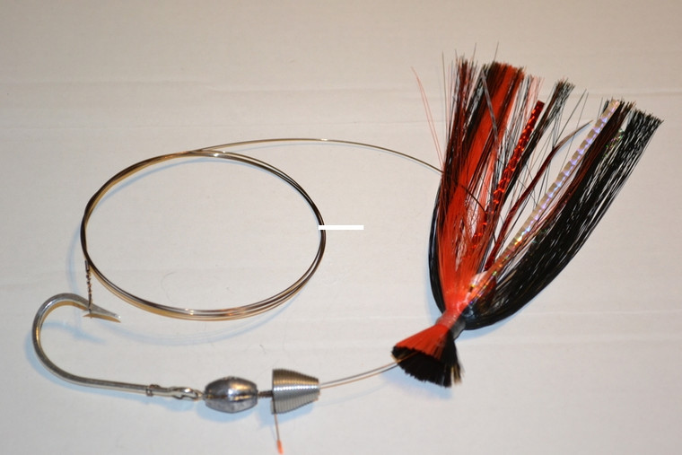 Blue Water Candy - Sktd Ballyhoo Rig - 1oz Red/Black