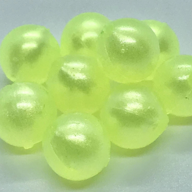 BNR Tackle Soft Beads - 10mm Mean Green 10pk