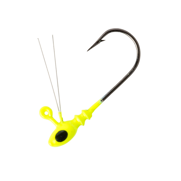 Bobby Garland Brush Off Jig - 1/50oz Chartreuse 10pk
