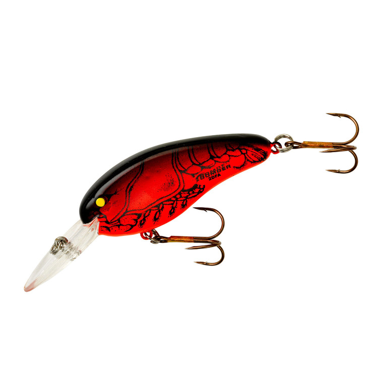 Bomber Deep Flat A - 3/8oz 2.5'' AppleRedCrawdad