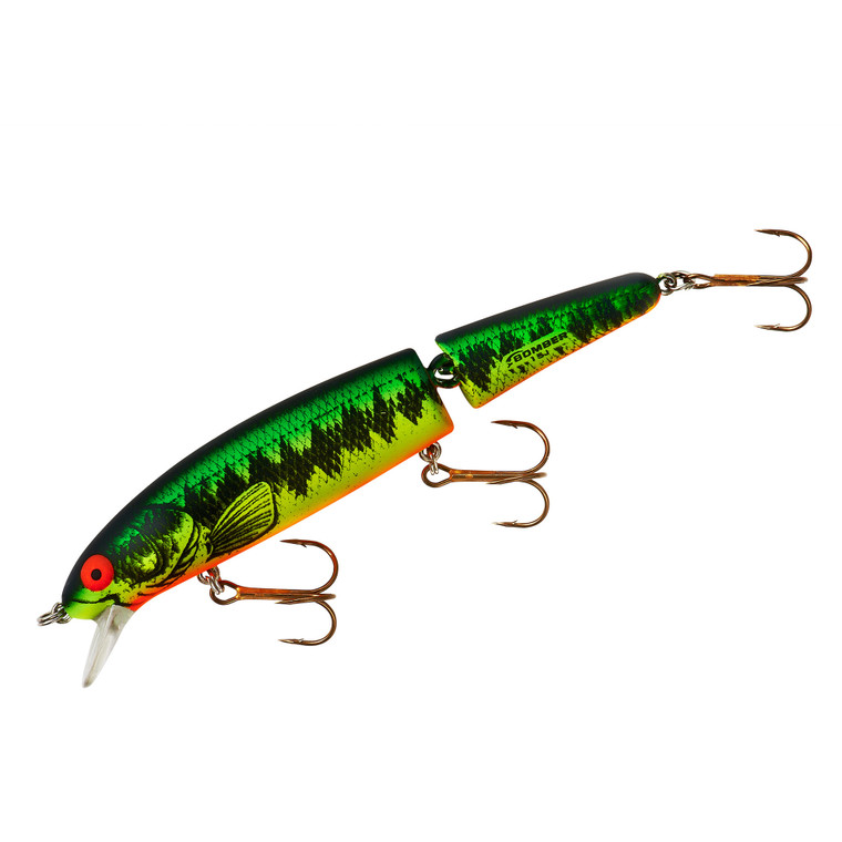 Bomber Jointed Long 15A - 5/8oz 4.5'' Fire Tiger Bass