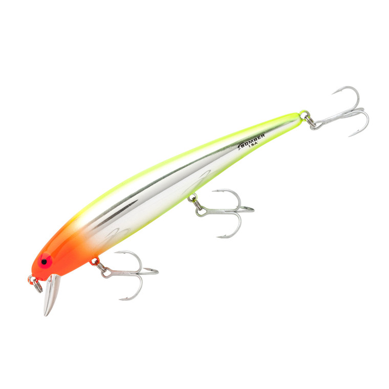 Bomber Long 15A - 4.5'' Chrome Chartreuse