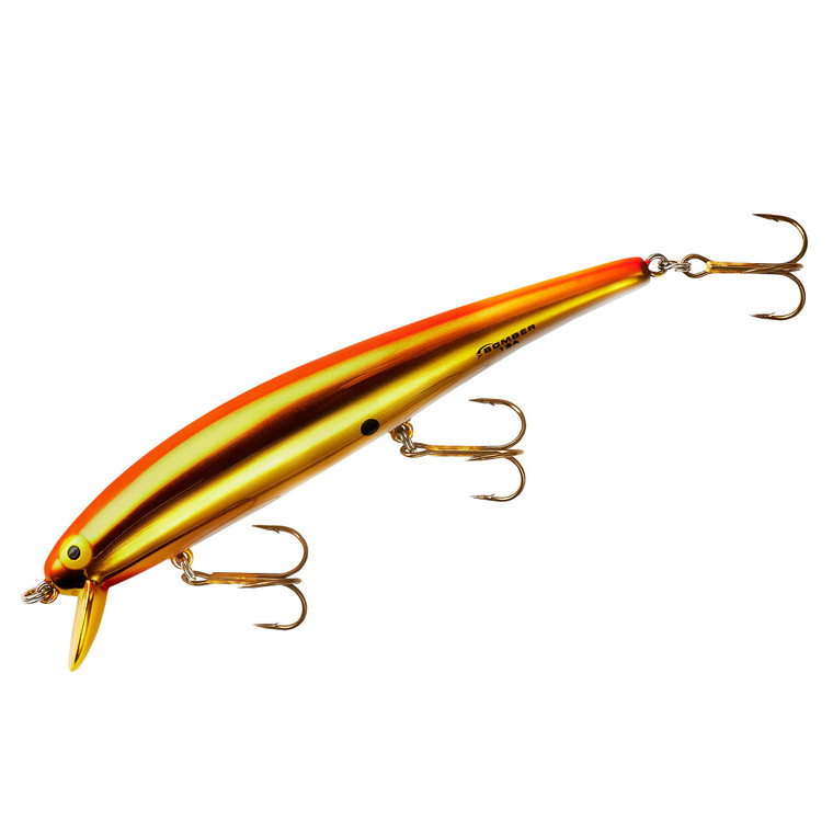 Bomber Long 15A - 4.5'' Gold Chrome Orange Wht