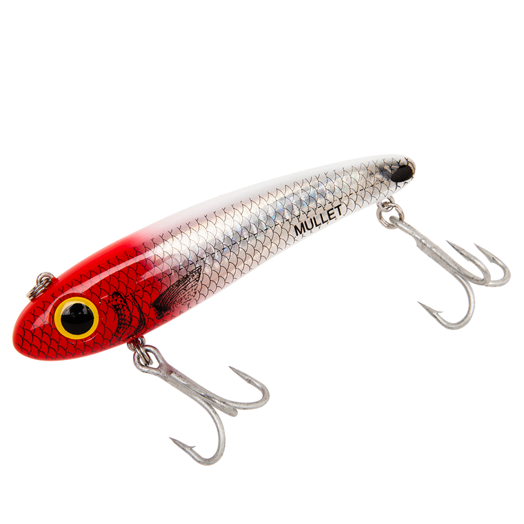 Bomber Saltwater SW Mullet - 5/8oz 3.5'' Red Head Flash
