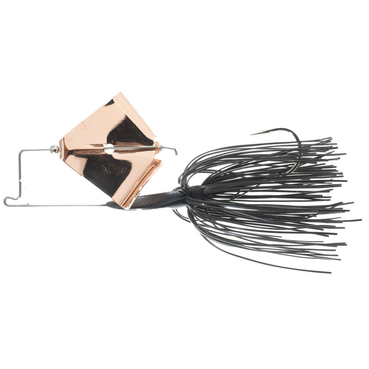 Boogerman Buzz Bait - 3/8oz Black Skirt Copper