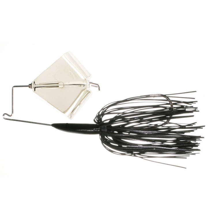 Boogerman Buzz Bait - 3/8oz Black/Nickel Blade