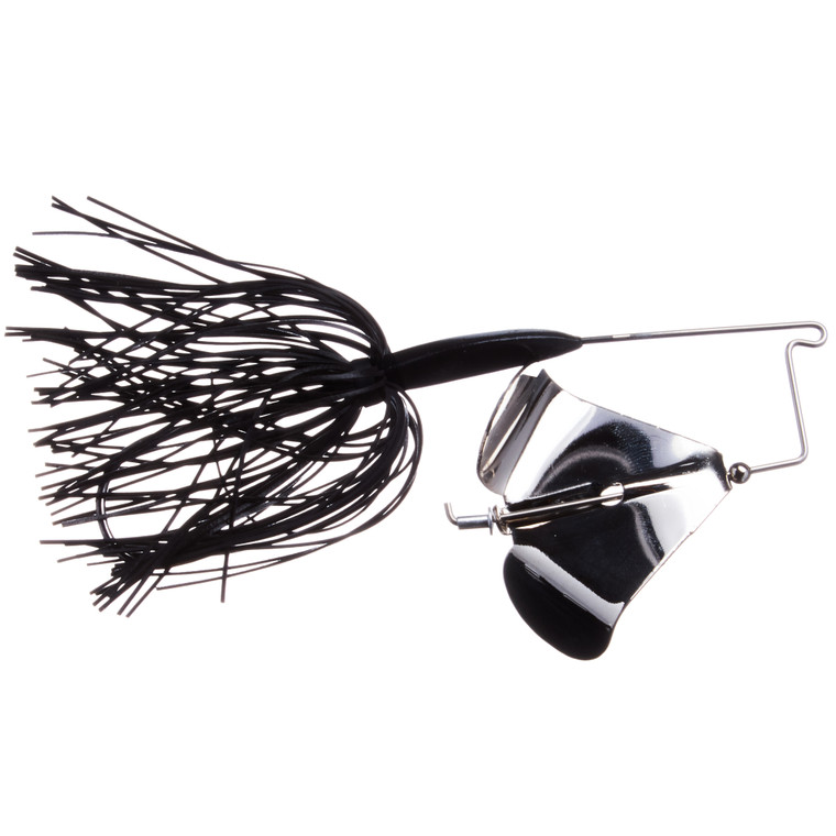 Boogerman Buzz Bait - 3/8oz Nickel; Black
