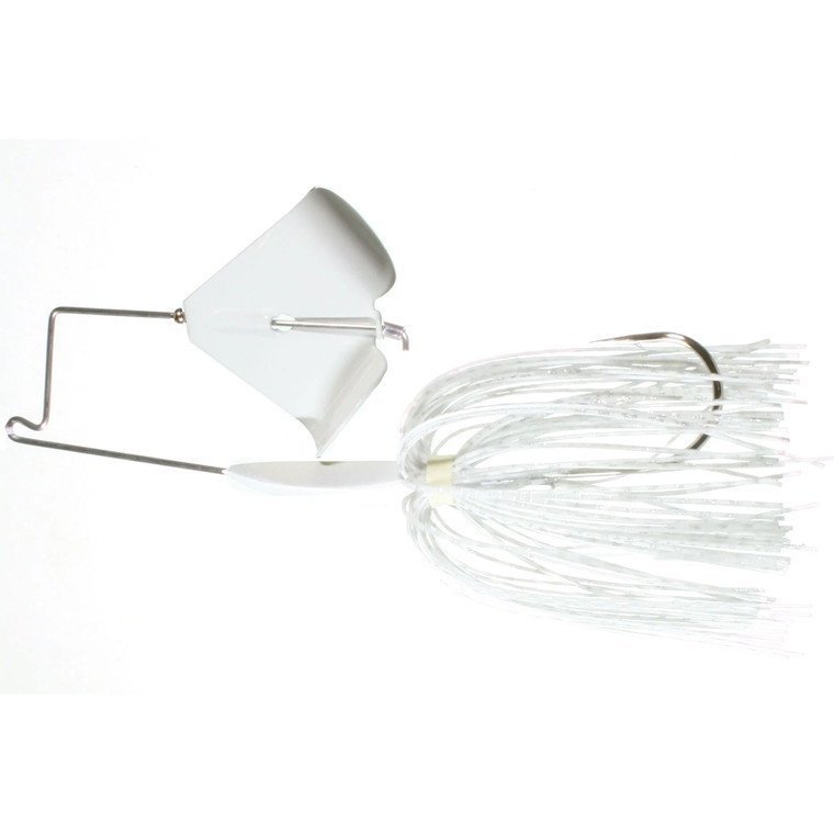 Boogerman Buzz Bait - 3/8oz White/White Blade