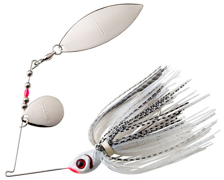 Booyah Blade Tandem - 1/4oz C/I PearlWht/SlvShad