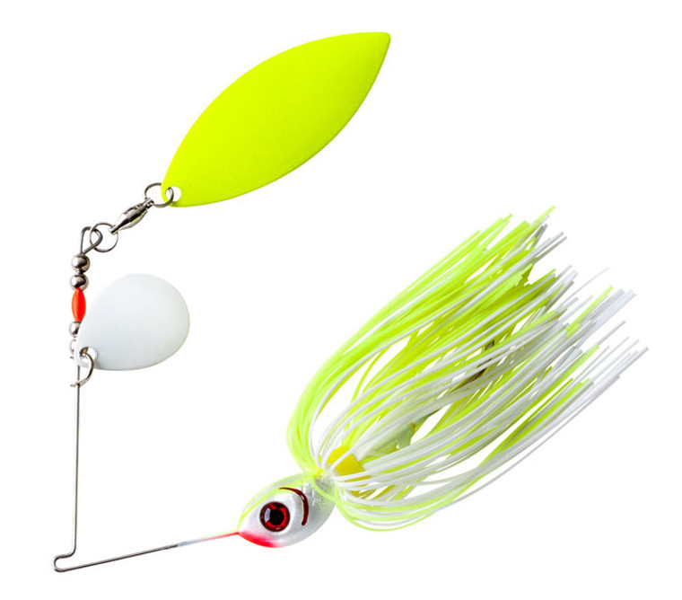 Booyah Glow Blade Tandem - 3/8oz Ch Pl Wh/Ch White