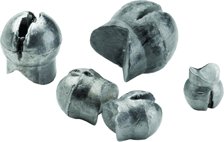 Bullet Weight ReuseSplitShot - #3 Unpainted 15pc