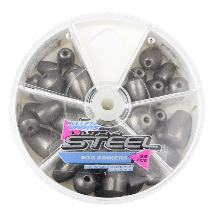 Bullet Weight Ultra Steel Sk - Egg Sinker Assorted 35pc