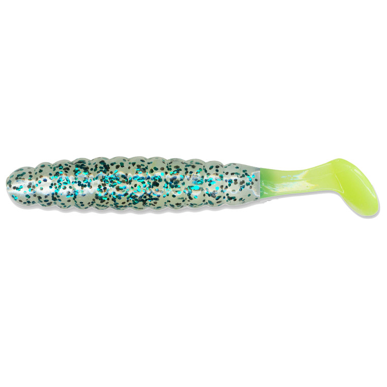 Charlie Brewer Crappie Grub - 1.5'' Baby Bass/Cht Tail 15p