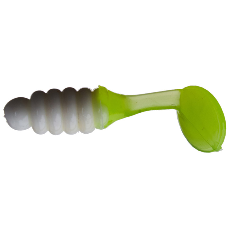 Charlie Brewer CrappSlidrGrb - 1'' White/Chartreuse 15pk
