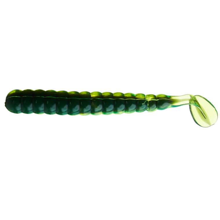 Charlie Brewer Grub - 3'' Chartreuse/Blk.Cor 10pk