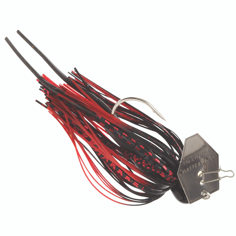 ChatterBait - 3/8oz Black/Red 1pk