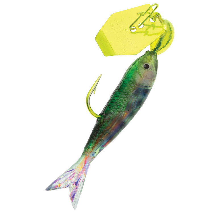 ChatterBait Flashback Mini - 1/16oz Chartreuse/Rainbow