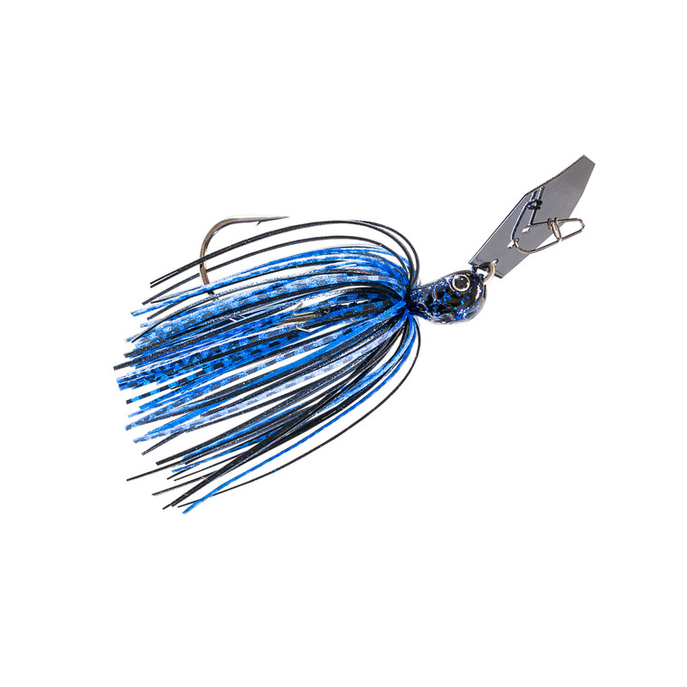 ChatterBait Jackhammer - 1/2oz Black/Blue 1pk
