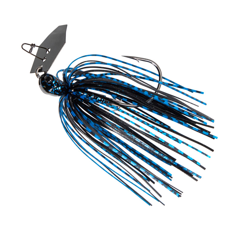 Chatterbait Jackhammer - Baby - 3/8oz Black/Blue 1pk