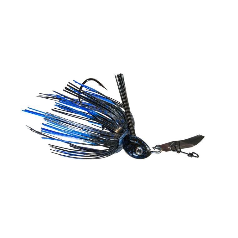 ChatterBait Project Z - Wdls - 1/2oz Black Blue 1pk