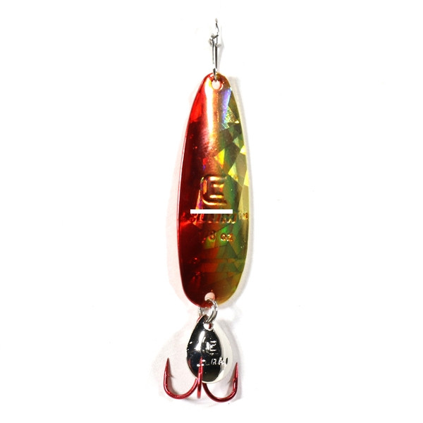 Clam Ribbon Leech Flutr Spn - 1/8oz #8 Red/Gold Halo