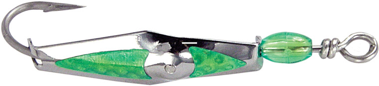 Clarkspoon Flashspoon - #0 Silver/Green Flash Tape