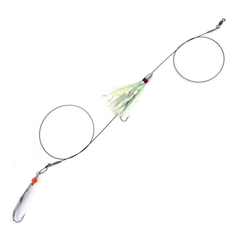 Clarkspoon MackerelDusterRig - #0 Chartreuse Duster