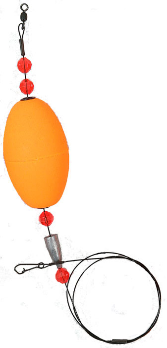 Comal Leader Weighted - Oval Orange 2.50