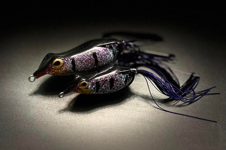 Copper Red Baits - Tsunami Frog - 1oz 3.5'' Purple Shad