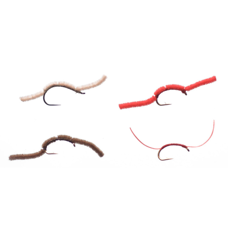 Cortland Fly Assortment - Nymph San Juan Worm 4pk